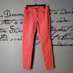 VS Midi Skinny Jeans Salmon Color London Jeans, 4